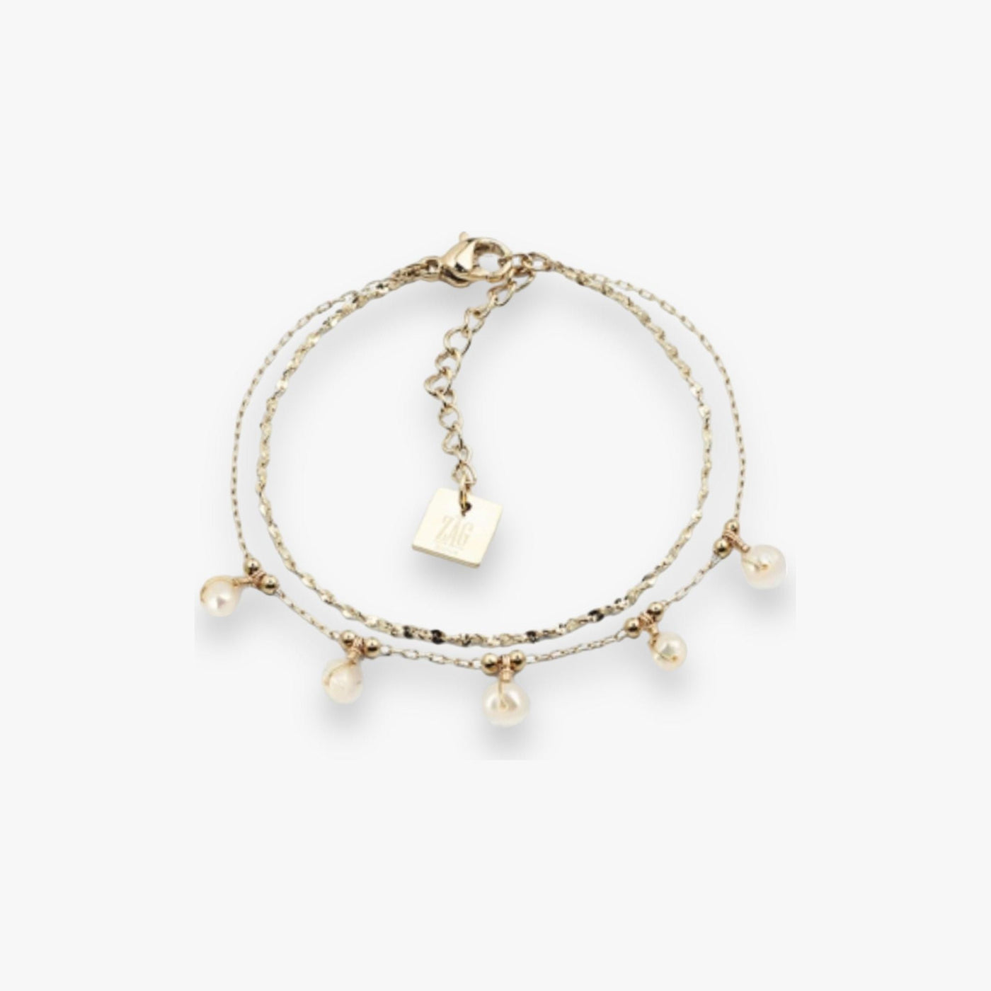 Zag Bijoux - Βραχιόλι με χρυσό μαργαριτάρι