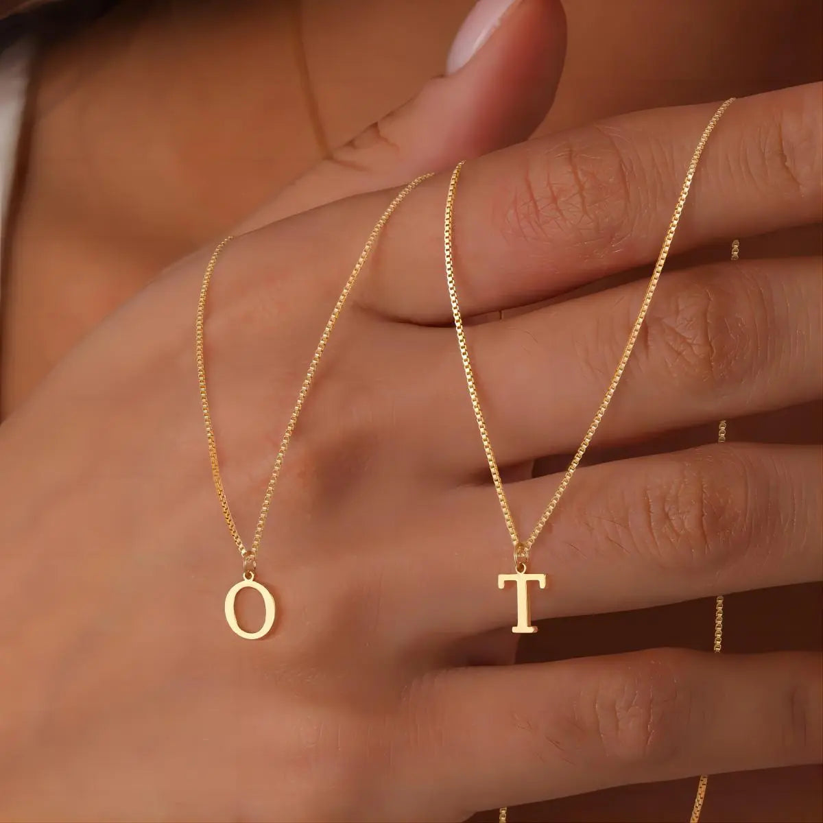 Κολιέ με αρχικά ερωτικών γραμμάτων | Χρυσό 18k