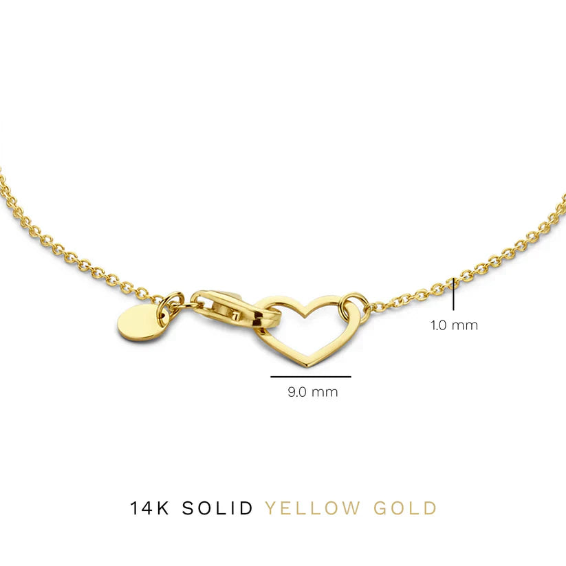 Lilou Coeur Βραχιόλι | Χρυσός 14k