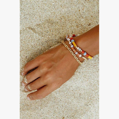 Wildthings - Regenboog armband goud